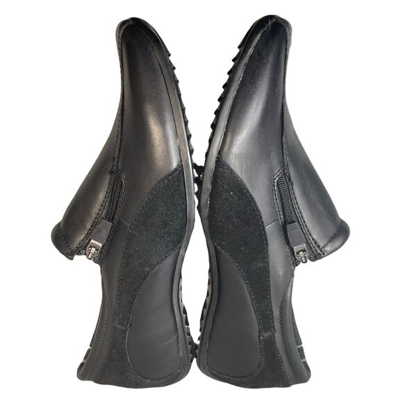 Jasmin Comfort Shoes Womens 8M Black Soft Suede Leather Alaina Slip On Loafers - Picture 6 of 14